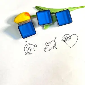 Heart Cat Pattern Stamp, Photo Sensitive Handmade DIY Stamp, Teacher Reward Stamp, Animal Marker Stamp, Office Stationery & Supplies