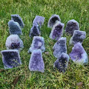 Pick your own Amethyst Geode Display - size15 Medium Home Decor 1pc