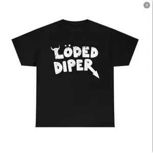 Loded Diaper Band Graphic T-Shirt – Retro Y2K Inspired Unisex Cotton Tee, Funny Parody Streetwear Top