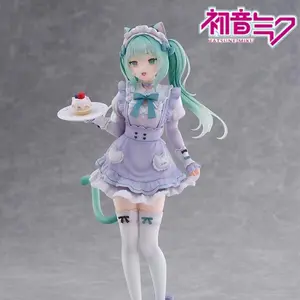 In Stock Kawaii Piapro Hatsune Miku 1/7 Scale Figure F:NEX Cat Ear Maid Anime PVC Collectible Model Ornament
