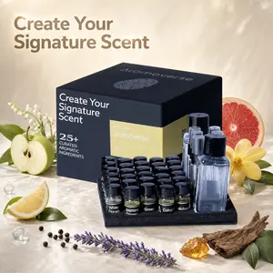 Aromaverse Deux Perfume Making Kit for Women & Men, Make Your Own Signature Scent, A Sensory Niche Perfumery Atelier Experience, 25 Couture Ingredients, 6 Recipes, Relaxing Self Activity, Date Night, Artisan Luxury DIY Kit