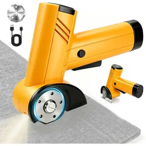 Cordless Electric  4.2V Rechargeable Cardboard  Electric Box  with Safety Lock LED Lamp with Replacement  Electric Rotary  for Fabric Carton Packaging Leather Plastic