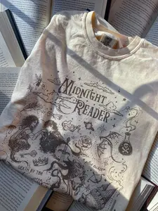 Comfort Colors Fantasy Reader Shirt, Book Lover Gift, Midnight Reader Tee, Fantasy Gift For Reader, Bookish Gift, Reading Tee, Library Shirt