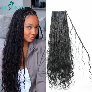 Boho Box Braids - Human Hair With Curly Ends