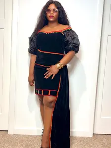 Classy and Elegant Hand-Embroidery Toghu Dress - African Traditional Wear for Women - Cameroonian Cultural Outfit - Bamenda Elegant Dress