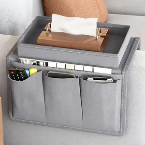 Sofa Storage Bag, Armrest Organizer Hanging Bag, Remote Control Holder, Home Sofa Accessory, Home Organizers, Convenient, Durable and Hangable Design