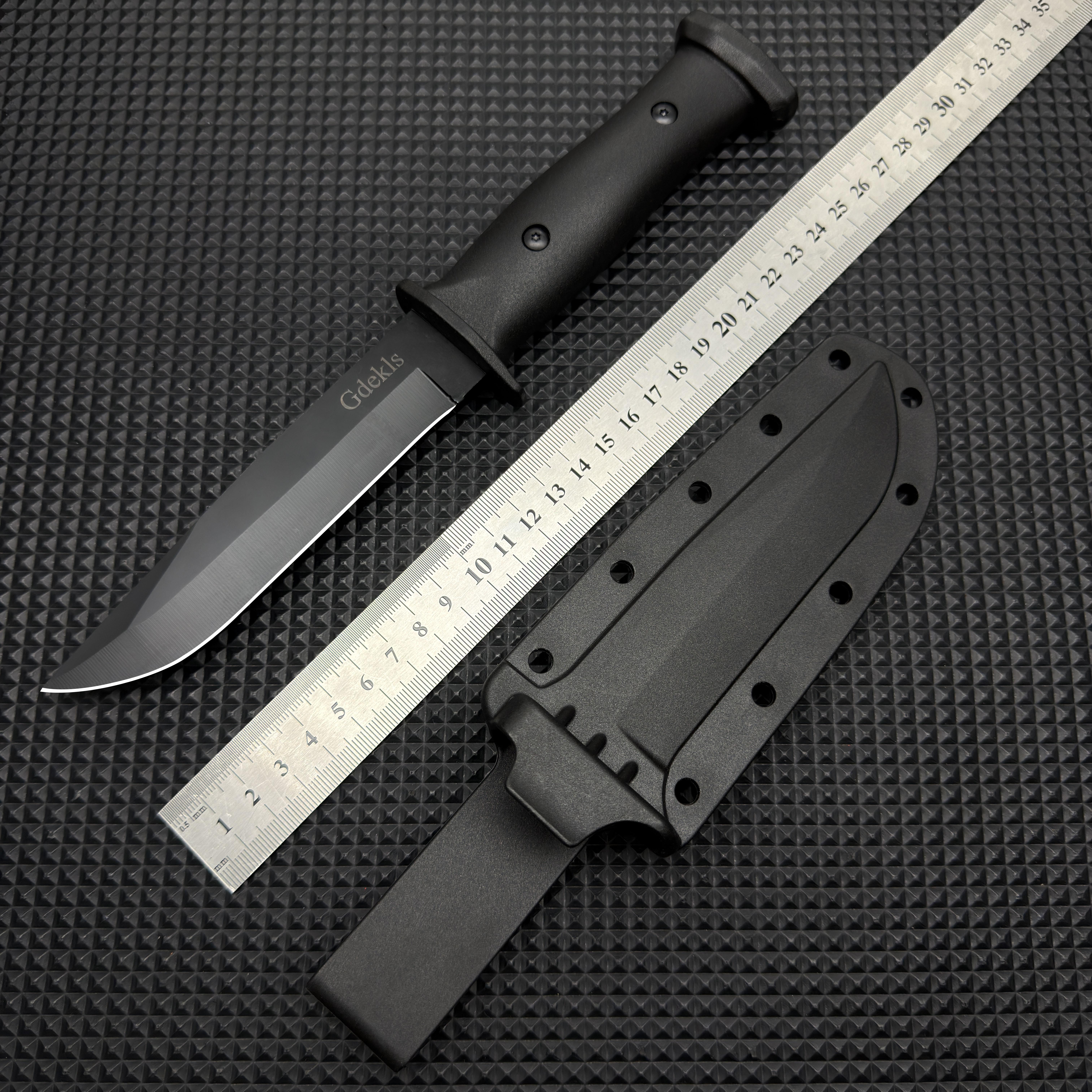 Multipurpose Fixed Blade Utility Knife, Sharp Kitchen Fruit Knife with Ergonomic Handle & Secure Sheath for Camping, Home Use