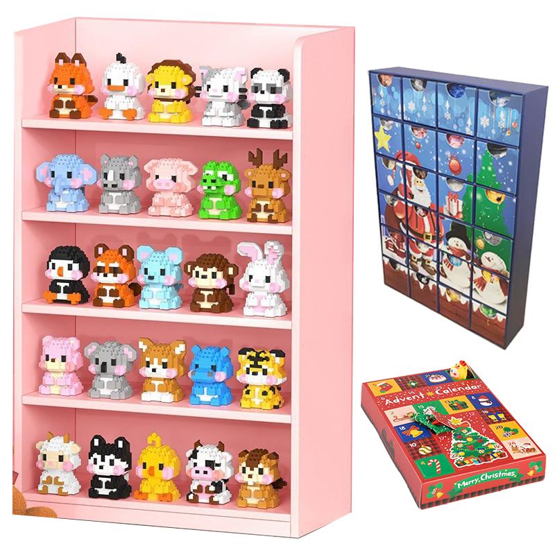 2025 Advent Calendar Mini Building Blocks 24 Days Small Magnetic Blocks ...