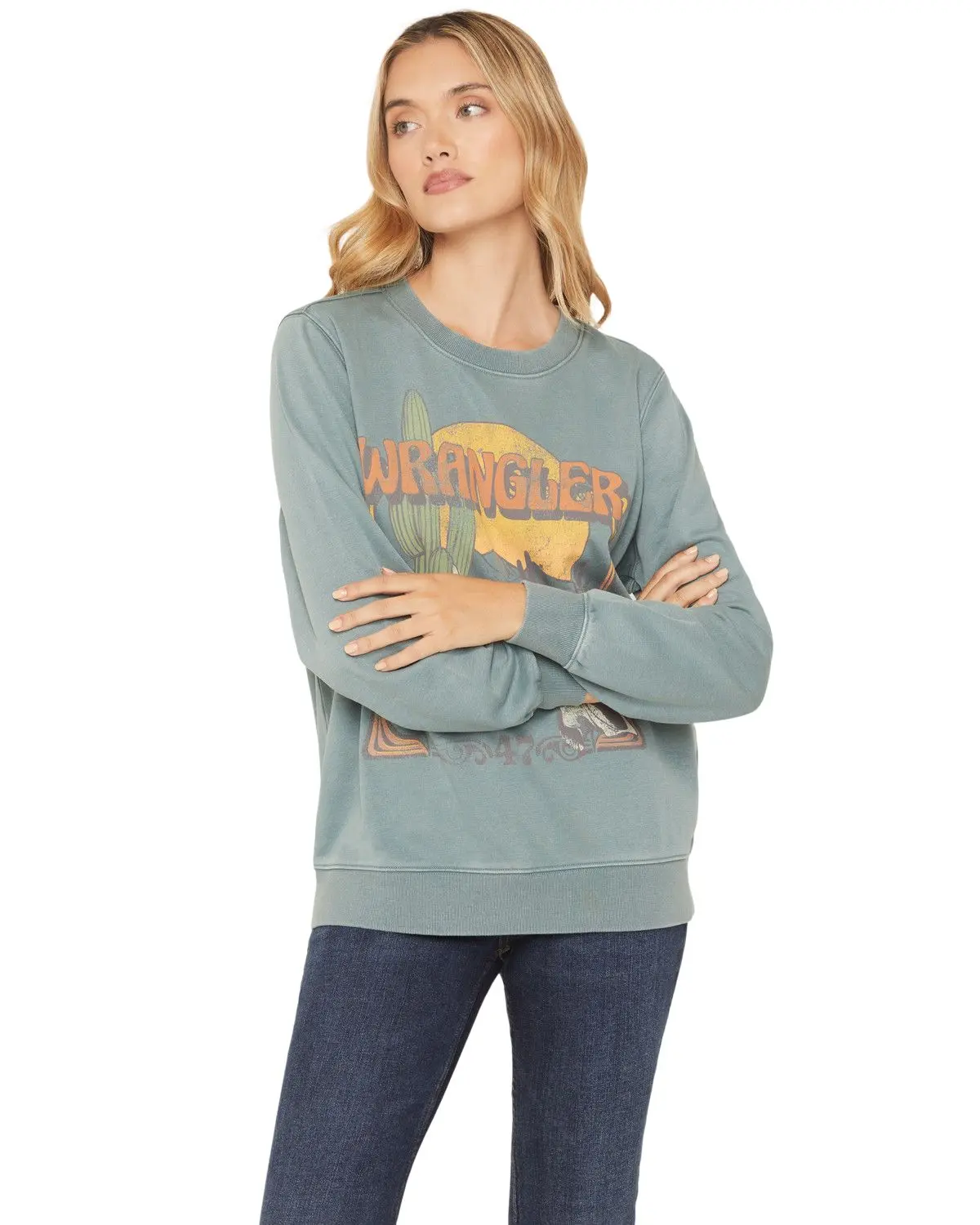 Wrangler Women's Women'S Desert Graphic Crew Neck Sweatshirt - 112379710