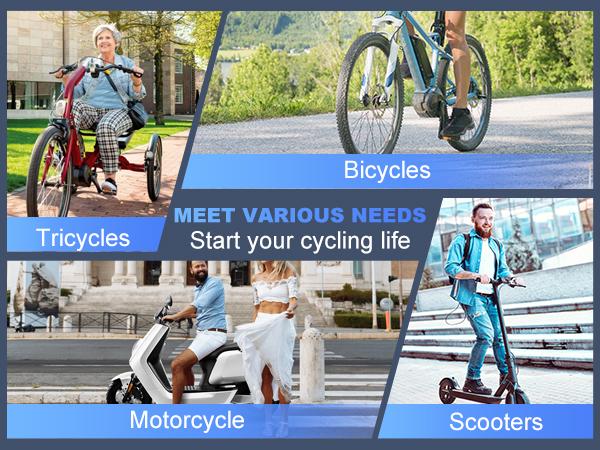 48V 15Ah Ebike Battery, Lithium Ion Battery Pack for 250W 500W 750W 1000W 1200W 1500W Electric Bicycle Motor, High Capacity 48 Volt Battery with 30A BMS and 2A Charger, XT60 Connector