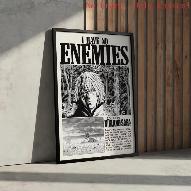 Thorfinn Vinland Saga Anime Art Poster – Manga Retro Artwork Wall Decor for Bedroom, Living Room & Study |         less Print Frames