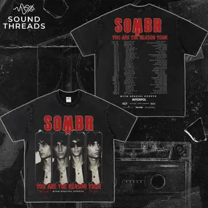 Sombr “You Are The Reason Tour” #7 Vintage Graphic T-Shirt, Indie Pop Concert Tee, Aesthetic Streetwear Shirt, Washed Cotton Oversized Tee, Music Fan Gift, Trending TikTok Outfit, Unisex Tee, Tour Merch Style