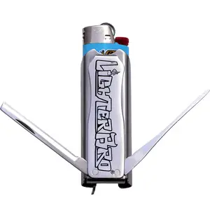 LighterBro Slim Multitool Lighter Sleeve for Men Outdoor Camping Hiking Survival Gear with Keychain and Bottle Opener Multi Purpose  Tool