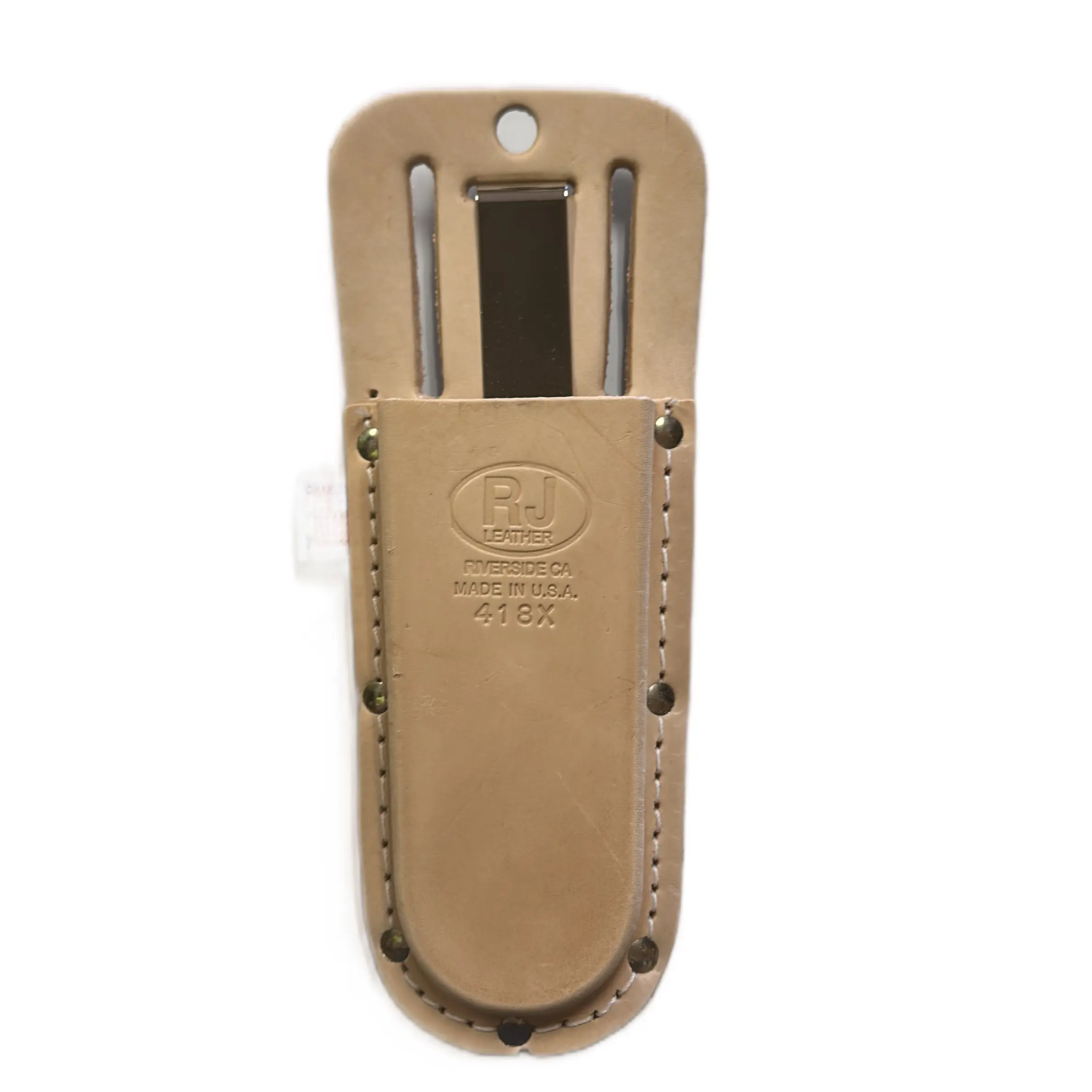 #418X Top Grain Rounded Pliers Holder with Clip - Keep Your Pliers Organized and Easily Accessible
