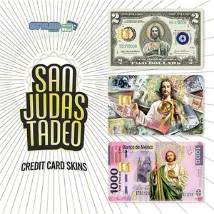 san judas debit card stickers high quality vinyl