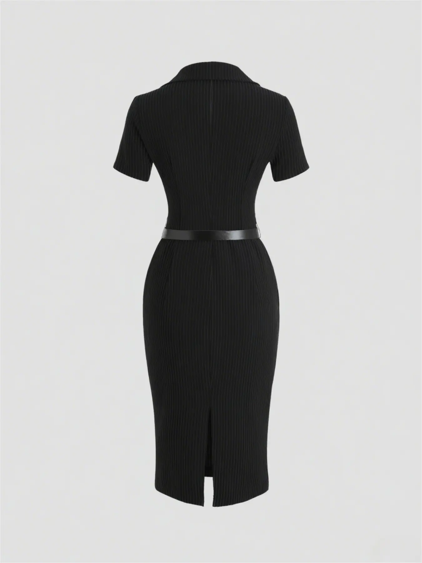slim fit dress slacks Cowl Neck Pencil Dress with Fitted Silhouette and Midi Length 2 US / 36 EU main image 1