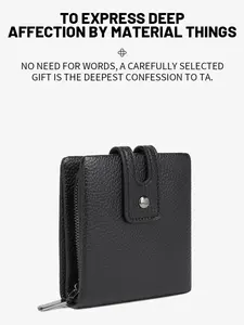Men's Leisure Retro Wallet - Wear-Resistant Fabric with Reasonable Zoning Storage | Classic Four-Hole Hardware Fastener & Precision Die-Cast Zipper | Dedicated Card Slots, Practical Daily Accessory
