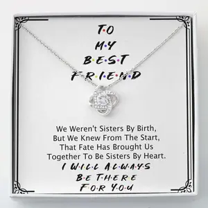 Besties Necklace Best Friend Necklace Love Knots Necklace, Friendship necklace, matching sets, BFF gifts, meaningful jewelry, best friend forever