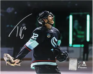 Tye Kartye Seattle Kraken Autographed 8" x 10" Postgame Celebration Photograph - Fanatics Authentic Certified