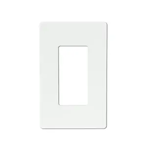Shanghai Linsky 1 Gang Decorate/gfci Plastic Cover Plate Screwless Wall Plate，Screwless wall plate plastic wall plate 1 gang Screwless wall plate,10piece/set