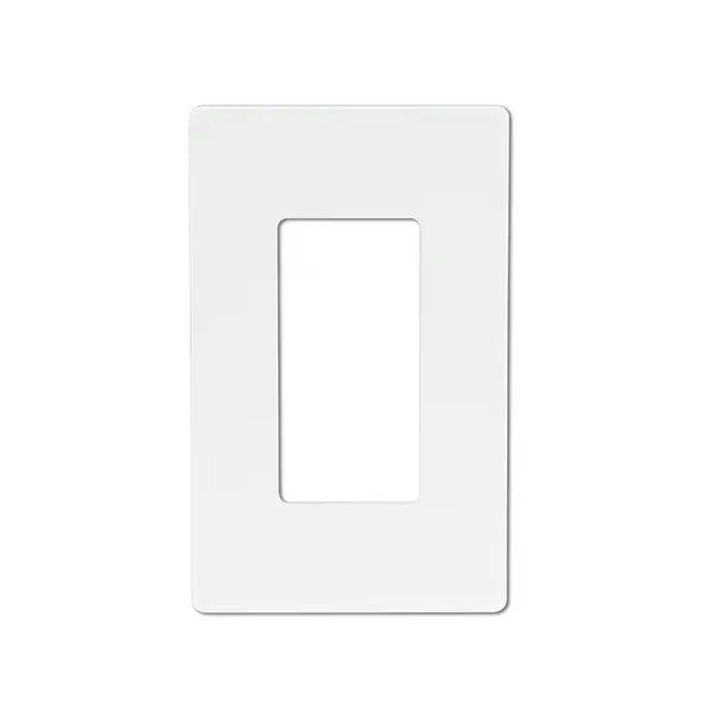 Shanghai Linsky 1 Gang Decorate/gfci Plastic Cover Plate Screwless Wall Plate，Screwless wall plate plastic wall plate 1 gang Screwless wall plate,10piece/set