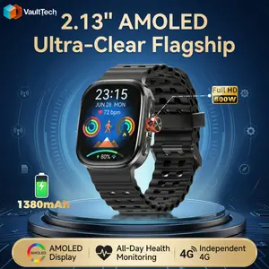 The H20Ultra 5G/4G connected watch, equipped with an AMOLED screen (2.12 inches in size), a 800W rotatable camera, Wi-Fi, GPS positioning, compass, NFC and Bluetooth functions, is suitable for both men and women.
