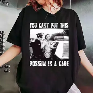 George Jones "Possum DUI Quote" T-Shirt – Classic Country Music Tee for Men & Women, Soft Cotton Short Sleeve Casual Shirt, Vintage Style Fan Gift Top
