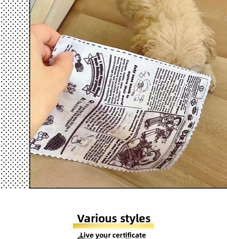 Pet Balloon Indestructible Newspaper Dog Toy Squeaky Chew for Boredom Relief Thickened Durable Teeth Cleaning Realistic Crinkle Safe Non Toxic Washable Quick Dry Interactive Play