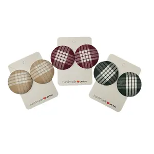 Hale PaiPai - Large Palaka Button Earrings