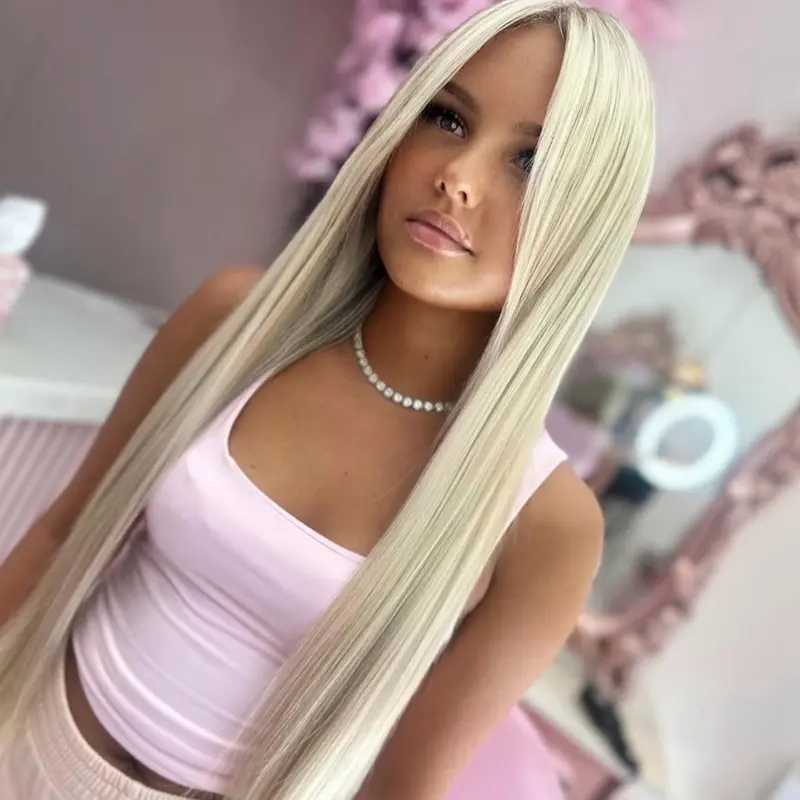 Tape-in Hair Extensions, 20-Inch Platinum Blonde (#60) Indian Remy Human Hair, Seamless Natural Blend, 50g Reusable Set, 20 Pcs, Remy Hair