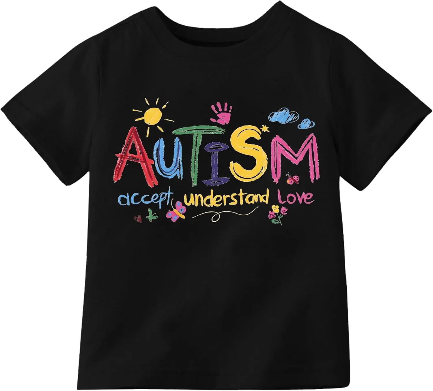 Men's Graphic Tee for Book Lovers, Casual Round Neck with Autism Awareness Print, Soft Fabric Short Sleeve Top, Funny Teacher Gift