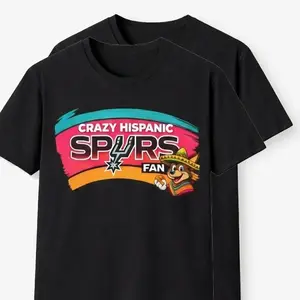 Womens Vintage Graphic T-Shirt Summer Casual Cotton Short Sleeve Spurs Print Tee Tops