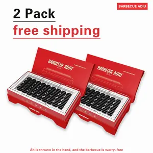 Pack of two ADIU Self-roasting portable smokeless disposable barbecue grill Outdoor barbecue camping essential charcoal grill