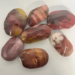 Mookaite Jasper Palm Stone | Intuitively Chosen | Polished Natural Jasper | Grounding Crystal fast