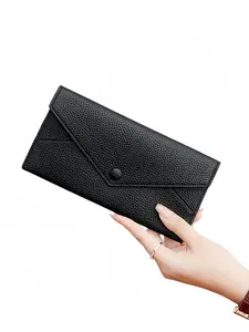 Anti-Theft Wallet, Soft Leather Long Wallet Unisex, Fashion Design, Ultra-Thin Simple Style, Perfect Gift for Men and Women