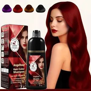 AngeRose Hair Color Shampoo, Hair Dye Shampoo New Packaging, 3 in 1 Function, Instant Grey Coverage, Trendy Color,  Perfect Gift for Women & Men, Gentle Hair Dye Salon Haircare Argan Oil Keratin Biotin Collagen Cleanser Bowl