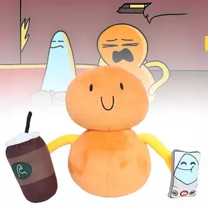 The Land of Boggs Boe Plush Stuffed Animal | Ultra Soft Squishy Plushie Toy | Adorable Boe Character Figure with Detachable Iconic Drink & Phone Props | Cute Collectible Plush for Fans | Great Gift Idea for Kids, Friends and Anime & Cartoon Lovers