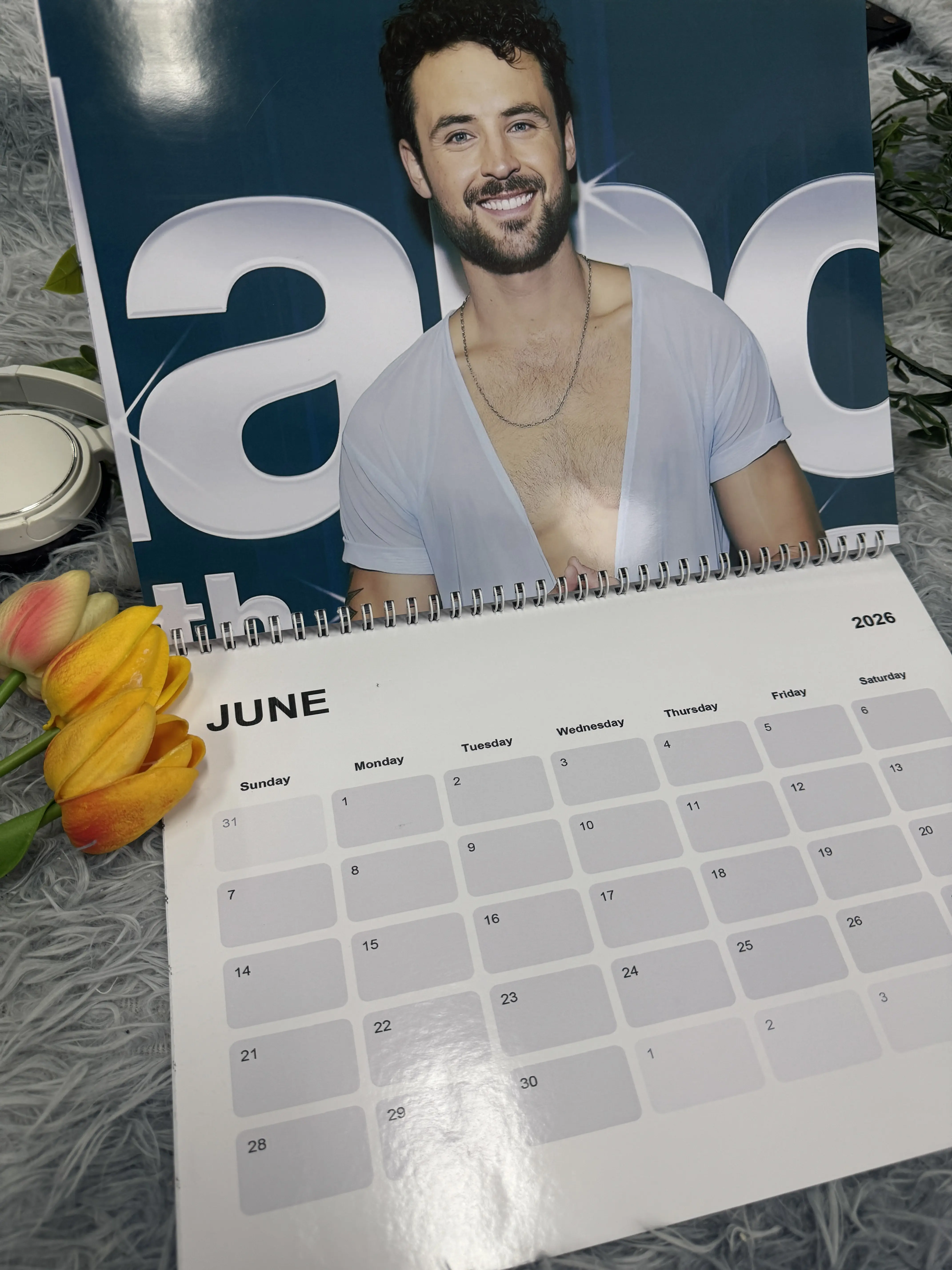 Dylan Efron 2026 Calendar | Dancing with the star Calendar | DWTS 2026 ...
