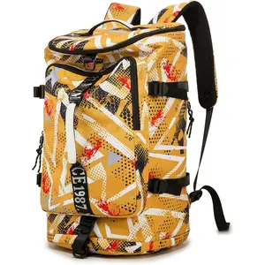 Gym Duffle Bag  black Laptop Backpack Suitable for Hiking, Fishing, Travel 40L Large Capacity Trendy Cool Lightweight Backpack for Men and Women