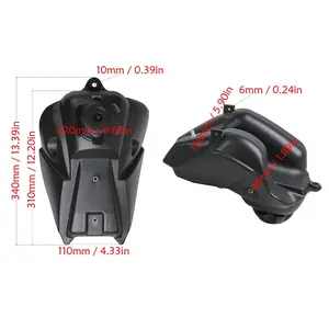 Gas Fuel Tank + 1M Fuel Line Hose For KLX110 KX65 DRZ110 RM65 Pit Dirt Bike Pocket Trail Bike Scooter Offroad Motorcycle