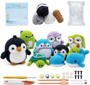 Super Fun DIY Crochet Kit for Beginners - Full Craft Set with Video Guides, Yarn & All You Need to Start