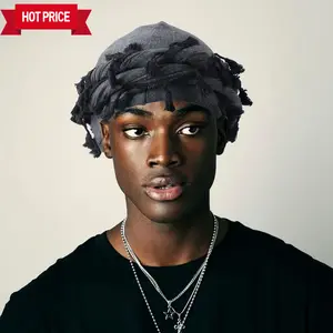 Men's Satin Lined Durag Head Wrap - Fashionable & Comfortable Turban for All Occasions - Silky Smooth Multipurpose Head Scarf for Men and Women