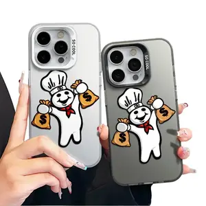 Dough Boy Camo Tough Casing For iphone  17 Pro Max Plus Air/16 15 14 13 12 11 X XS SE23 PRO PLUS MAX Black Silver Gift Shockproof Protection Aesthetic Anti-Drop Protective Protector Phone Cases Shell Cover