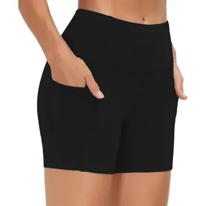 Gym shorts, women's sports shorts, breathable dolphin-style slit elastic casual yoga shorts