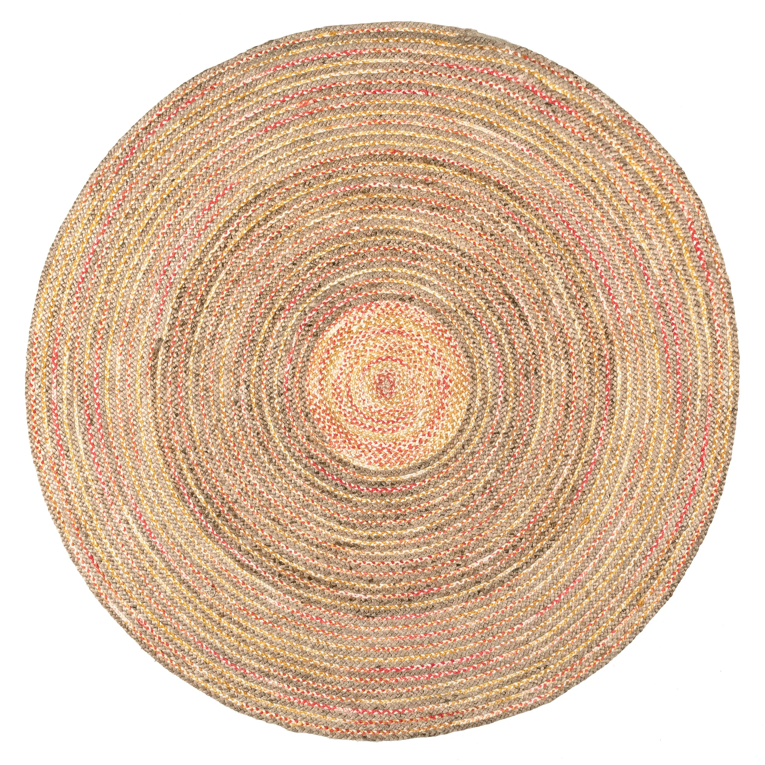 Draya Casual Braided Jute Area Rug
