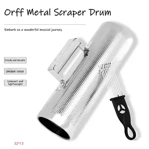 Orff Instrument Aluminum Metal Scraper (32x10cm), Musical Toy for Kids & Adults, Perfect Gift Idea, Durable Design