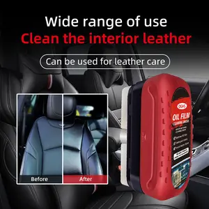 Car Glass Cleaning Brush Windshield Oil Film Remover Kit