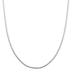 Smooth Curved Twist Chain Necklace in Stainless Steel 24-26 Inches