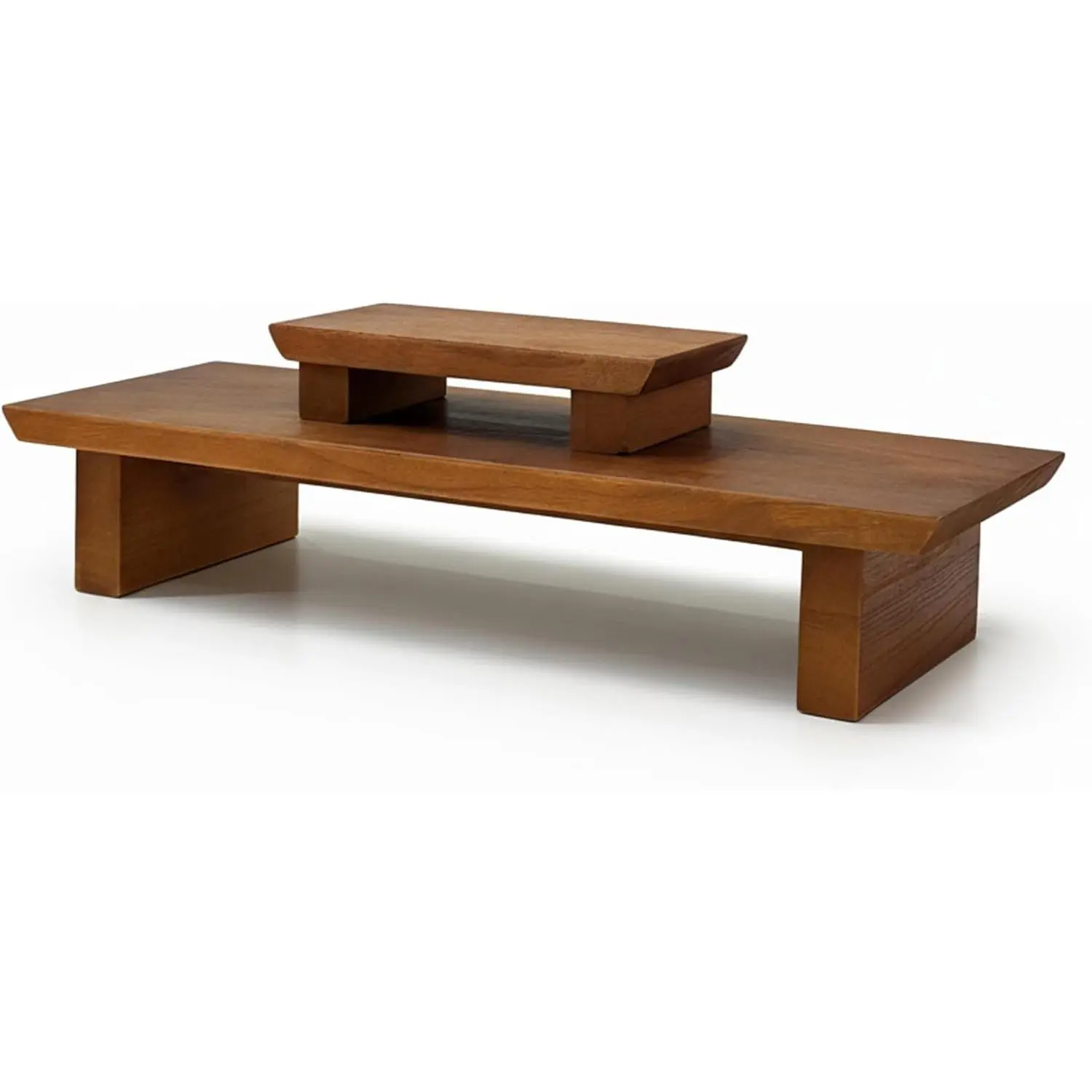 Solid Wood Japanese Floor Meditation Altar Table Low Wooden Table for Sitting on Floor Small Coffee Tea Table for Home Living Room Office Studio