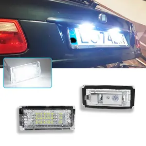 2pcs OEM-Fit Canbus White LED License Number Plate Light For BMW E46 3 Series 323i 325i 328i 330i 335i 325xi 328xi 1998-2007 , Replace OEM#: E38INTKT7,51138236269,51138236854,63267165646,7165646